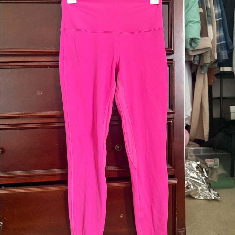 Women's Pink High-Waisted Leggings